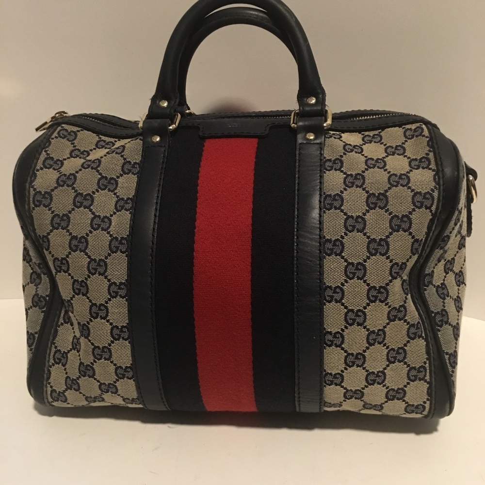 Gucci Boston web supreme purse